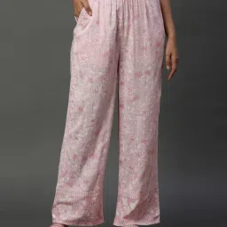 aurelia Women Floral Print Straight Fit Palazzos image 1