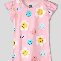 kg frendz Girls Printed Regular Fit Round-Neck T-Shirt image 1