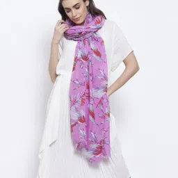 j style Leaf Print Stole image 1