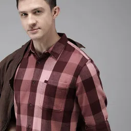 the bear house Checked Spread-Collar Shirt image 1