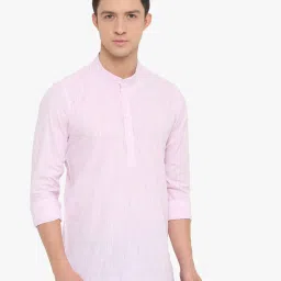 cross court Printed Cotton Shirt Kurta image 1