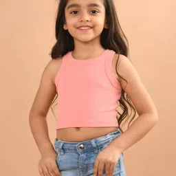 lilpicks Ribbed Round-Neck Top image 1