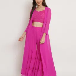 purple state Women Embellished Pant-Suit Set image 1