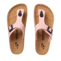 aerowalk Men T-Strap Flip-Flops with Buckle-Accent image 1