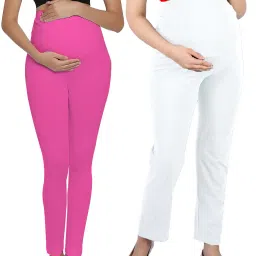 lenam Pack of 2 Women High-Rise Leggings with Elasticated Waist image 1