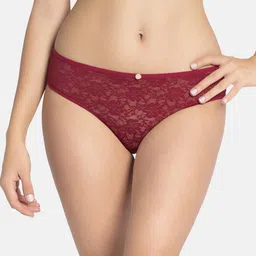 amante Three-Fourth Coverage Low-Rise Floral Bikini Panty - PAN10306 image 1