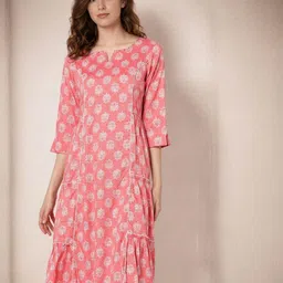 acai Printed Fit & Flare Dress image 1