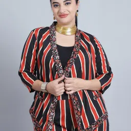 baawri Women Stripes Shrug image 1