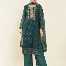 soch Embroidered 3-Piece Unstitched Dress Material image 1