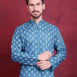 jompers Mandarin Collar Long Kurta image 1