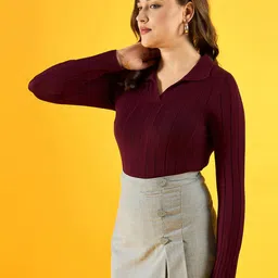 98°north Women Striped Slip-On Pullover image 1
