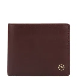da milano Men Bi-Fold Wallet with Metal Logo Accent image 1