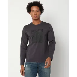 gas Brand Print Crew-Neck T-Shirt image 1