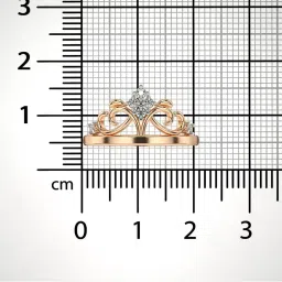 valanova Women Sterling Silver Rose Gold-Plated Lab Grown Diamond Ring image 3