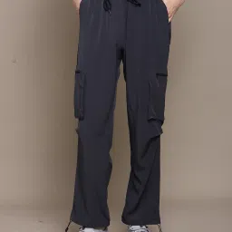 Shein Full Length Ankle Drawstring Pants With Pockets image 2