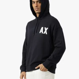 armani exchange Hooded Sweatshirt with Logo Print image 2