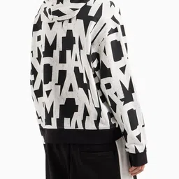 armani exchange Men Brand Print Regular Fit Hooded Sweatshirt image 2