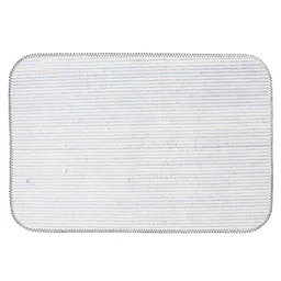 good homes Set of 2 1800 GSM Striped Antiskid Bath Mats 19" x 13" image 2