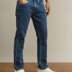 peter england Men Slim Fit Jeans with 5-Pocket Styling  image 2