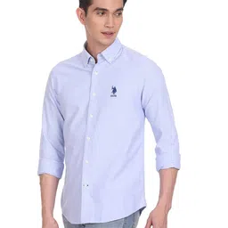 u.s. polo assn. Tailored Fit Shirt with Logo Embroidery image 2
