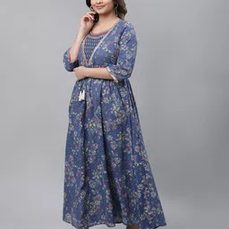 aurelia Women Embellished Flared Kurta image 2