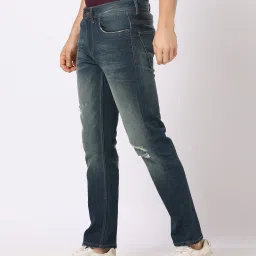 ecko unltd Men Mid-Wash Distressed Straight Fit Jeans image 2