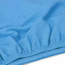 cortina eyelet curtain Pack of 8 Textured Slip-On Chair Covers image 2