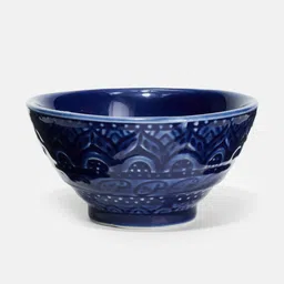 fabindia Nilaya Embossed Serving Bowl Small image 2