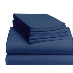 trance home linen Cotton 400 TC Fitted Bedsheet with Pillow Covers image 2