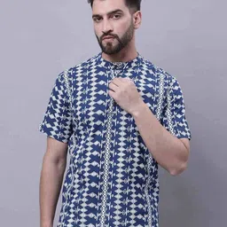 even Geometric Print Long Kurta image 2