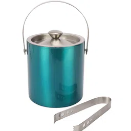 vareesha Stainless Steel Bucket with Tong image 2