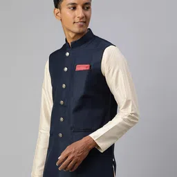 manthan Nehru Jacket with Insert Pockets image 2