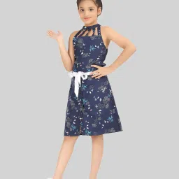 bn - being naughty Floral Print A-Line Dress with Belt image 2