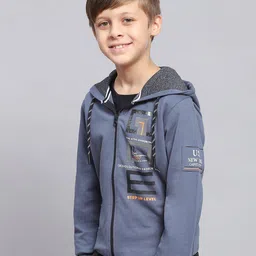 monte carlo Boys Typographic Print Regular Fit Hoodie image 2