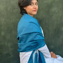 buta buti Women Leaf Print Cotton Stole image 2