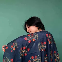 buta buti Women Floral Print Cotton Stole image 2