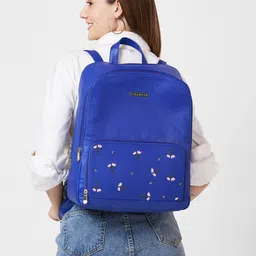 caprese Women Embroidered Laptop Backpack image 2