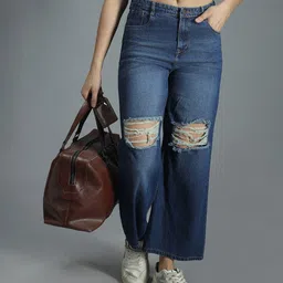 high star Women Flared Jeans with 5-Pocket Styling image 2