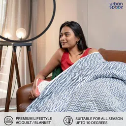 urban space Quilted Single Bed Blanket image 2