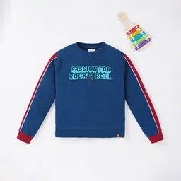 ed-a-mamma Sustainable Typographic Print Round-Neck Sweatshirt image 2