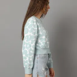 fyre rose Women Floral Knitted Relaxed Fit Pullover image 2