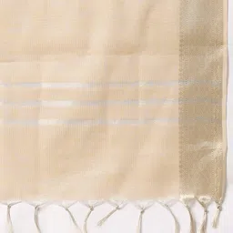 avaasa mix n' match Women Zari Woven Dupatta with Tasseled Hem image 2