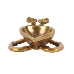 aapno rajasthan Ancient Style Brass Diya image 2