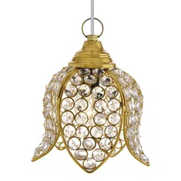 homesake Crystal Hanging Lotus Light image 2