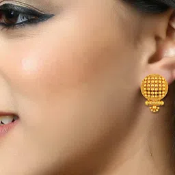 vighnaharta fashion jewellery Gold-Plated Drop Earrings image 2