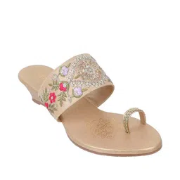 metro Women Embellished Toe-Ring Sandals image 2
