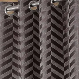 soknack Set of 2 Herringbone Print Blackout Window Curtains image 2