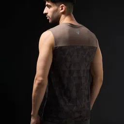 technosport Men Regular Fit Scoop Neck Sleeveless Vest image 2