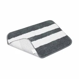 good homes 1800 GSM Striped Antiskid Bath Mat 19" x 13" image 2