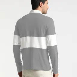 neonomad Men Colour-Block Slim Fit Polo T-Shirt image 2